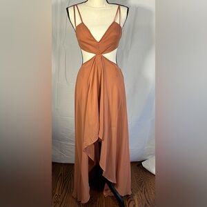 Luxxel Rust Backless Dress